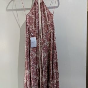 Luca and Grey Paisley Bohemian Low Back Dress